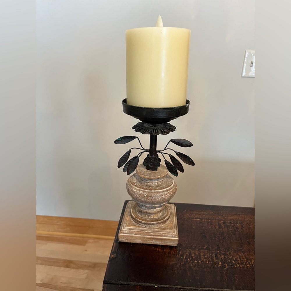 Pottery Barn Pillar Candle Holder